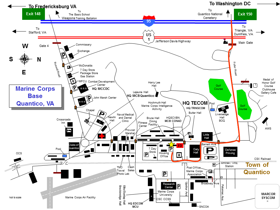 Directions to Quantico Office