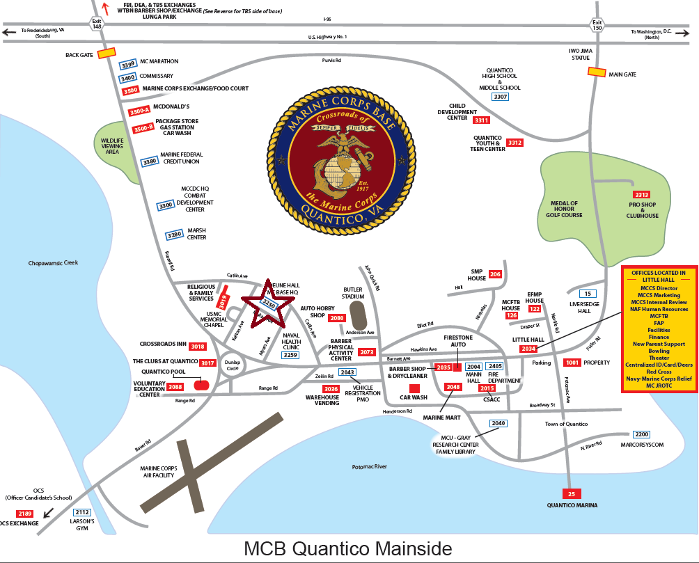 Quantico Marine Base Map  Living Room Design 2020